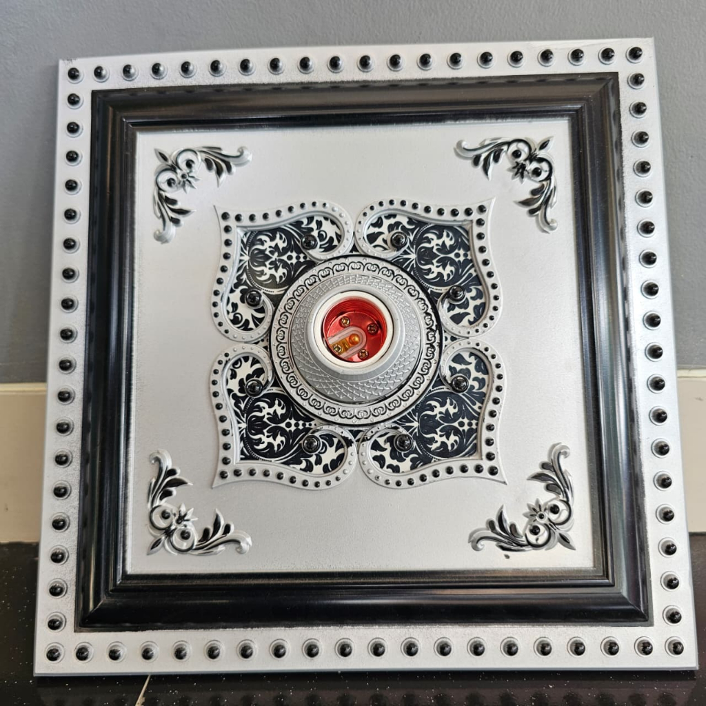 FITTING HIAS ORNAMEN PLAFON 30cm PLASTIK PVC/Fiting HiaS BesaR KOTAK Ornamen Plafon PVC 30cM fitting