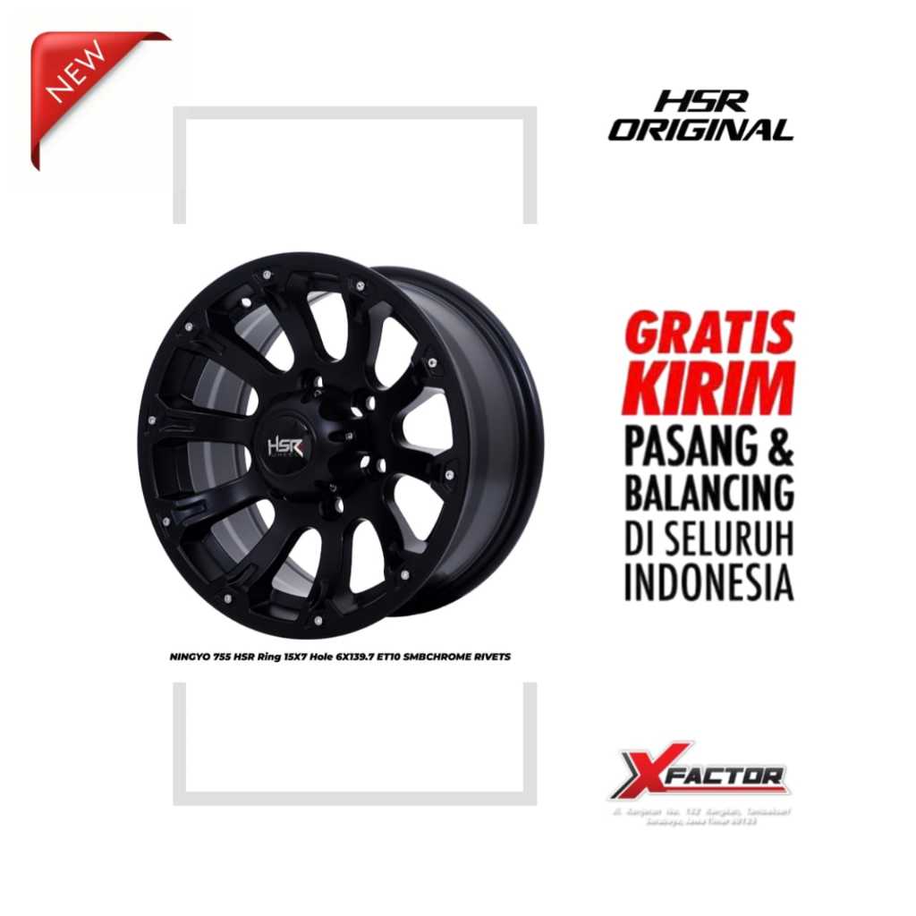 VELG R15 HSR NINGYO HSR R15X7 H6X139,7 ET10 SMB
