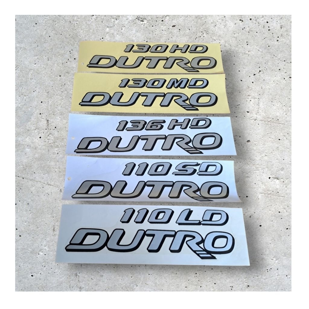 Stiker Sticker Dutro 130hd dutro 136hd Dutro 110Ld Dutro 130md Dutro 110sd Dutro 110hd Hino dutro hi