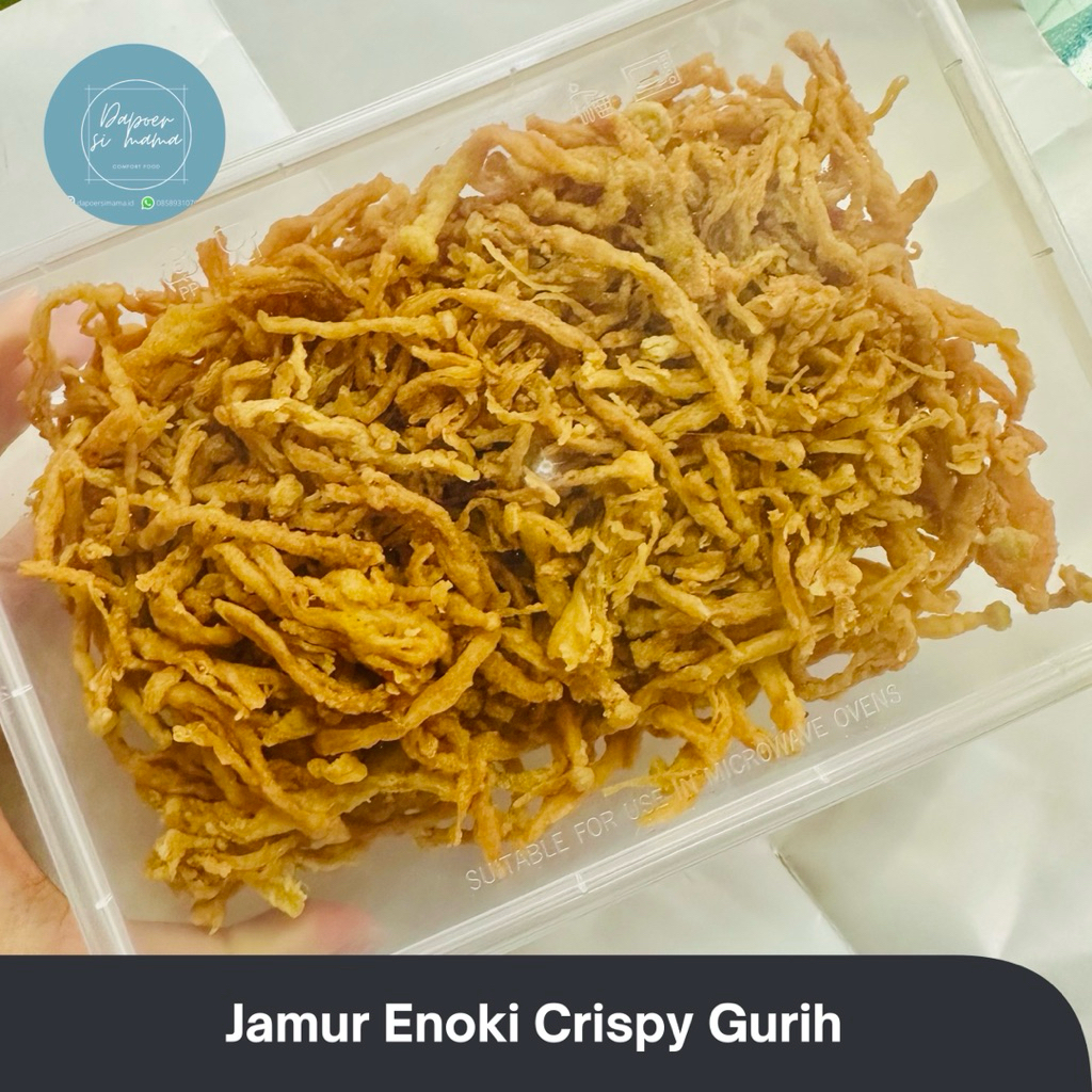 

Jamur Enoki Goreng Crispy 168 gram / Snack Goreng / Snack Gurih / Jamur Goreng