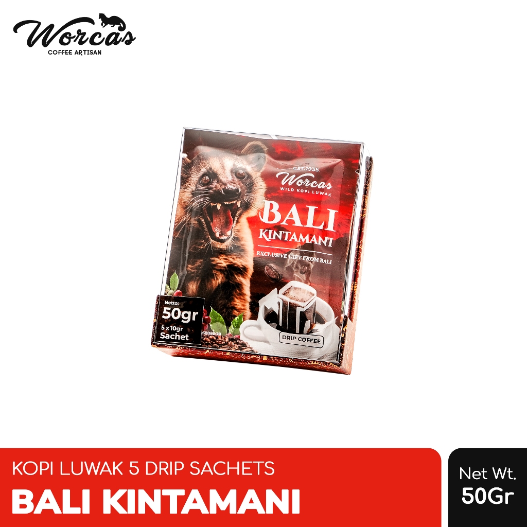 

WORCAS Bali Kintamani Kopi Luwak Drip Filter 50gr