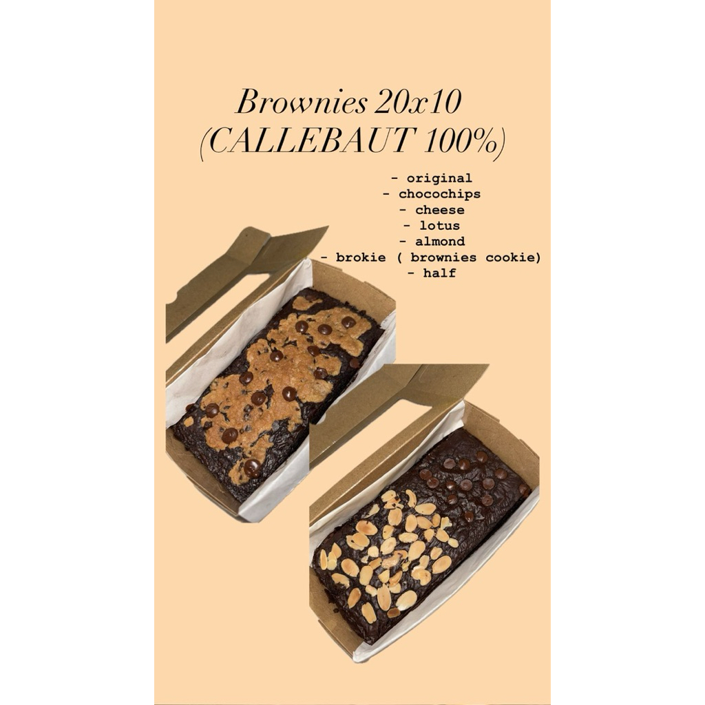 

PO Brownies Fudgy 20x10 , 100% CALLEBAUT