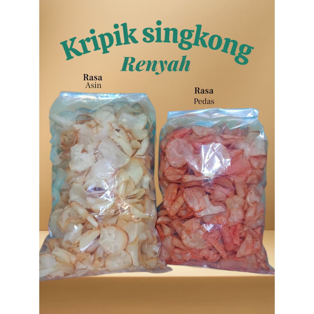 

Terlaris kripik singkong renyah gurih 500gram Qetela mantap