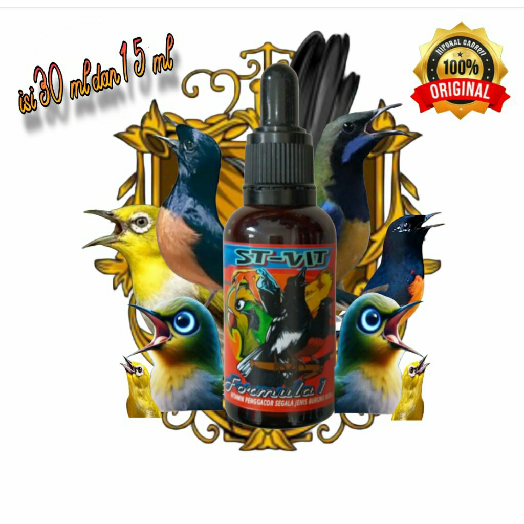 PROMOST-VIT FORMULA1 KHUSUS BURUNG KICAU cocok untuk burung ocehan seperti konin kolibri lovebird mu