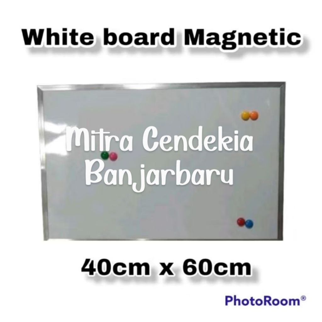 

Papan Tulis Anak White board Magnet 40cm x 60cm