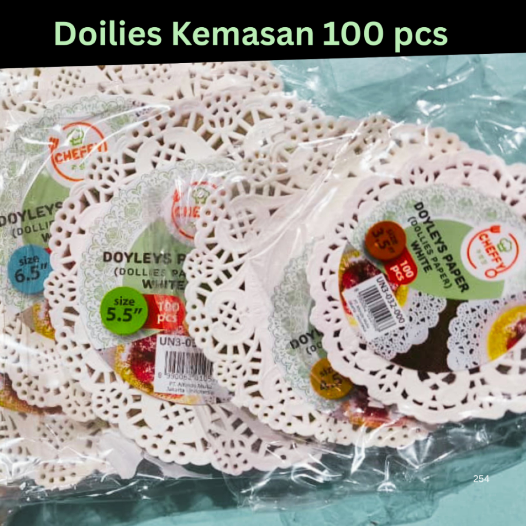 Doilies Doyleys Paper Kertas Renda isi 100 pcs