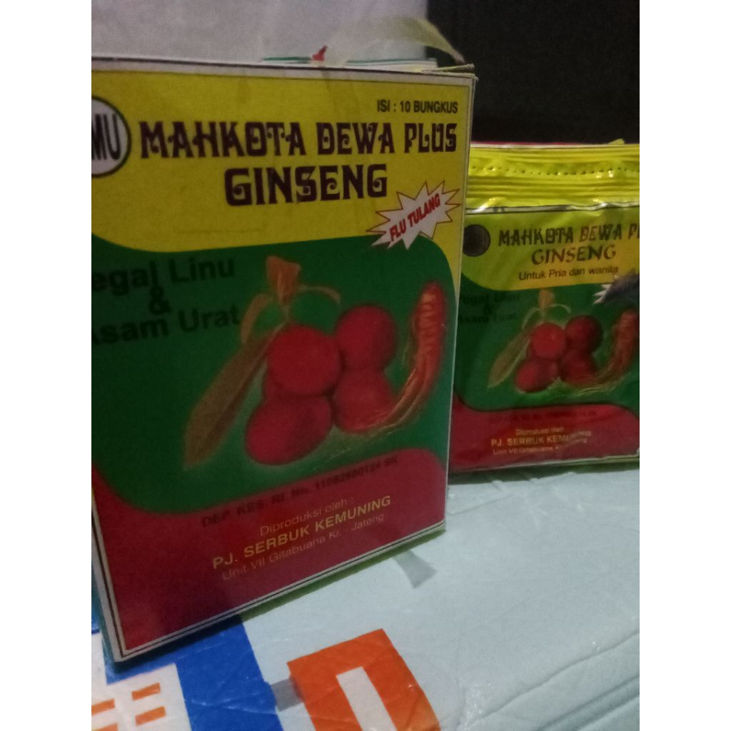 

Jamu mahkota dewa ginseng