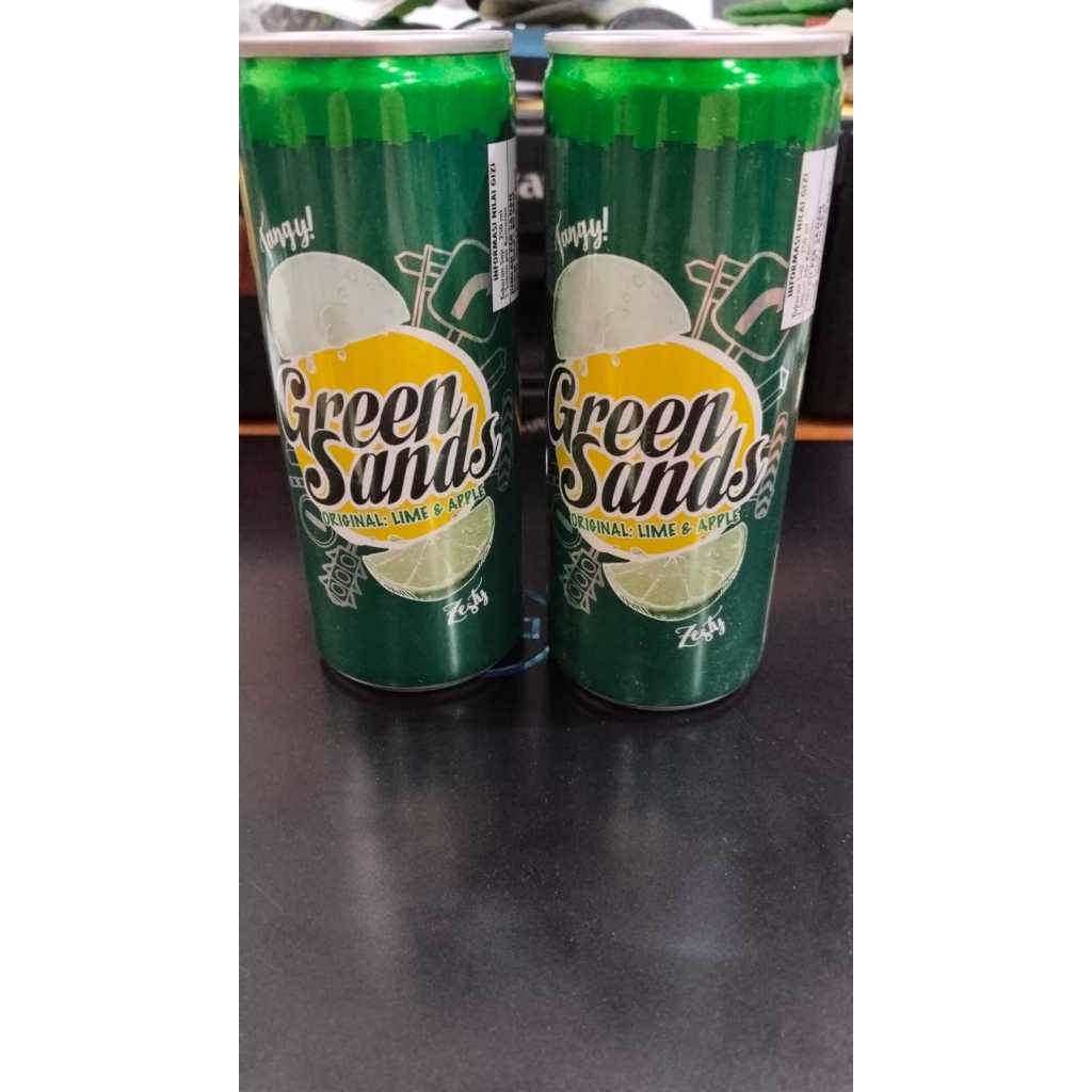 

Green Sands Original Lime Apple grape Minuman Bersoda Kaleng | Can - 250 ml