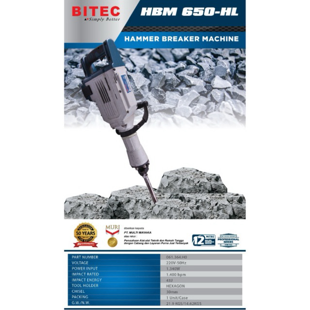 Hammer breaker Machine HBM 650 HL BITEC