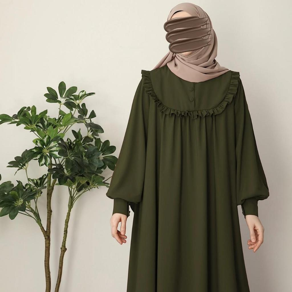 gamis turki bahan monaco premium size jumbo baju gamis kekinian