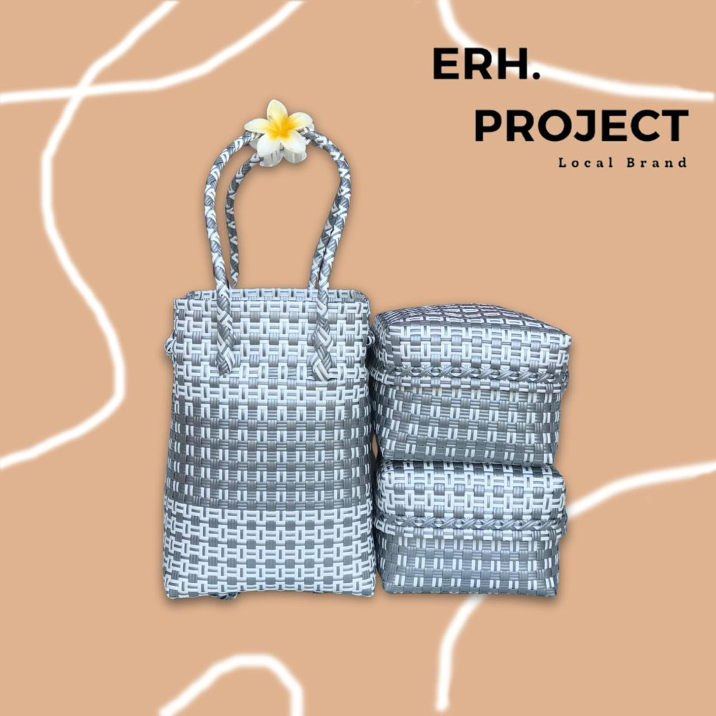 Tas Anyam Jali Set 2 Keben Bali Termasuk Besek Bambu Keben 18 Tas Wanita