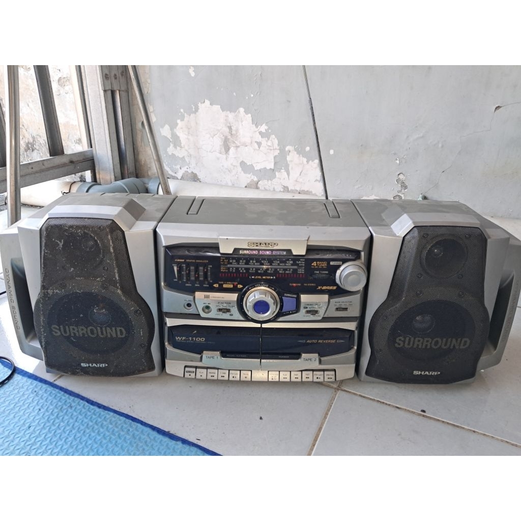 radio tape SHARP WF-1100, Deck 1 Normal, Radio Normal. membeli = no komplain, no return.