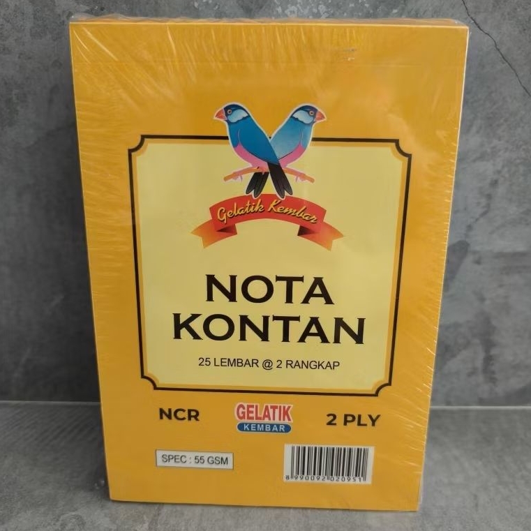 

(1 PAK) Nota Kotan Gelatik Kembar 2 PLY NCR