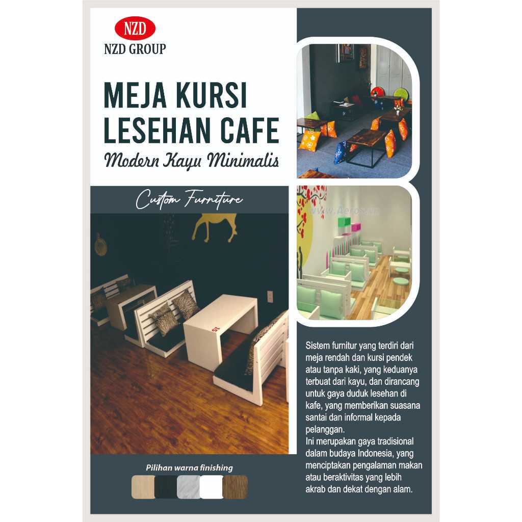 Meja Kursi Lesehan Lipat Set