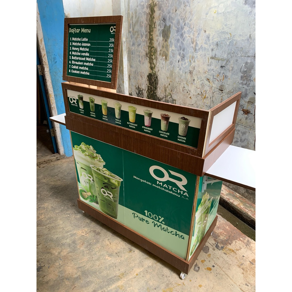 BOOTH STAND MATCHA LIPAT PRAKTIS
