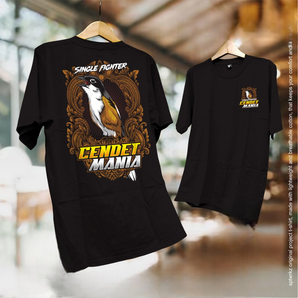 KAOS CENDET MANIA/BAJU BURUNG CENDET/KICAU MANIA CENDET/T-SHIRT CENDET MANIA INDONESIA/KAOS PECINTA 