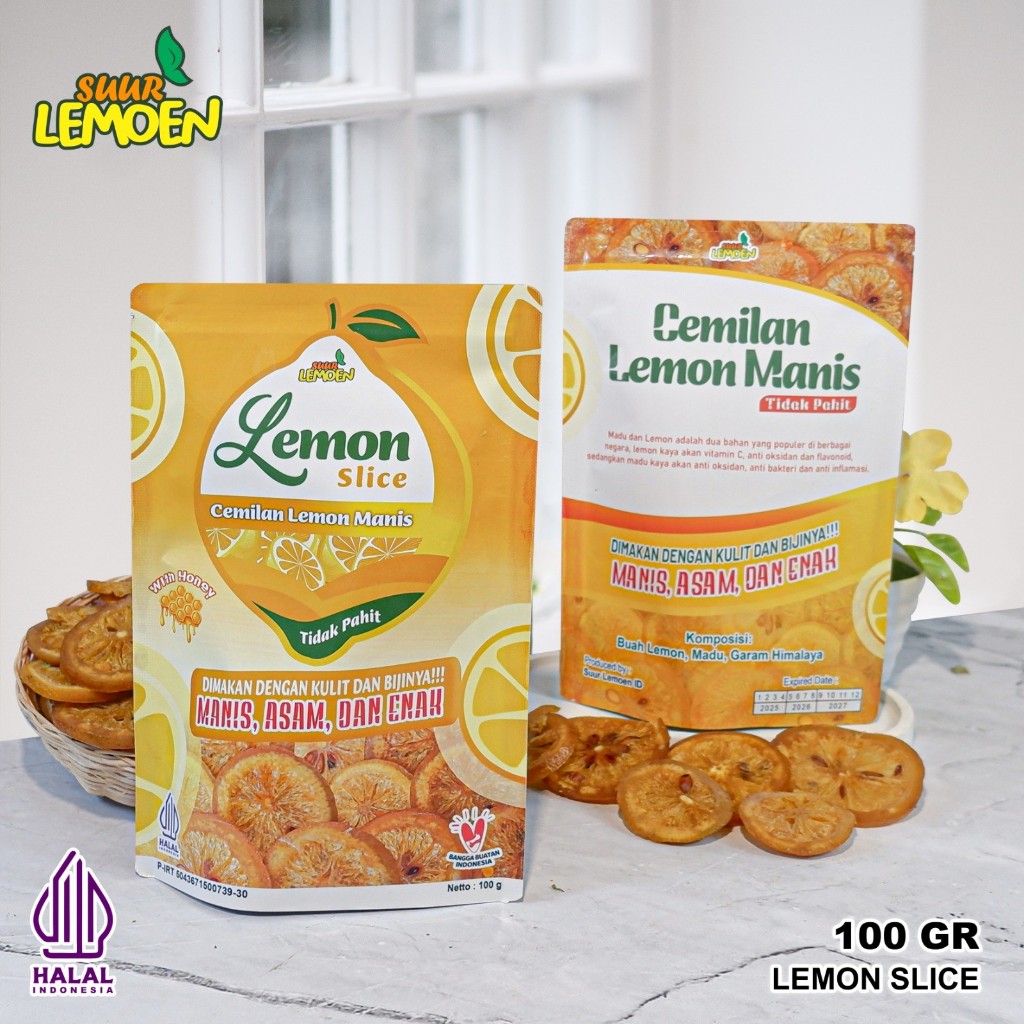 

Suur Lemoen - Lemon Slice 100 gr / Camilan Lemon Manis Premium