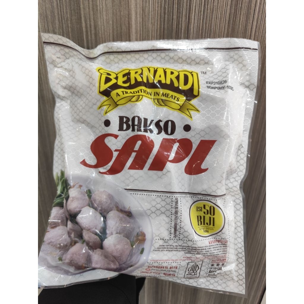 

BERNARDI BAKSO SAPI ISI 50BJ BSR 640GR (9916995101)