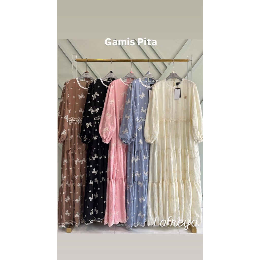 KODE PO 102 LFY-PITA Midi Dress Atasan Bawahan Terbaru Sari Fashion