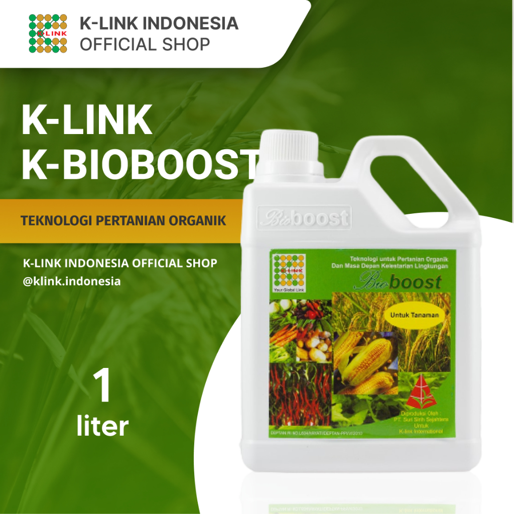 K-Link K-BioBoost Original (1 Liter) Pupuk Cair Organik Hayati BioBoost Pupuk Pertanian, Tumbuhan da