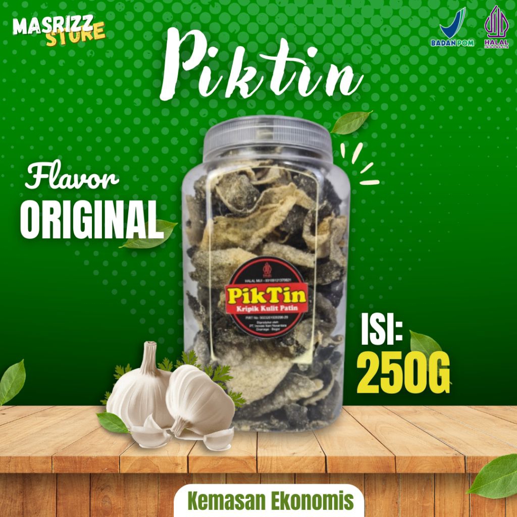 

Piktin - Keripik Kulit Ikan Patin Kemasan Ekonomis - 2L