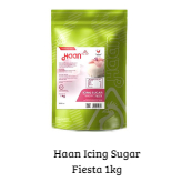 

HAAN ICING SUGAR FIESTA 1KG POUCH