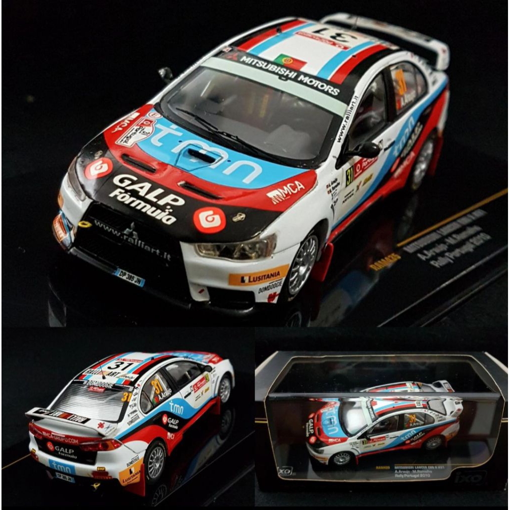 IXO RAM435 Mitsubishi Lancer Evo Portugal Rally 2010 Skala 43