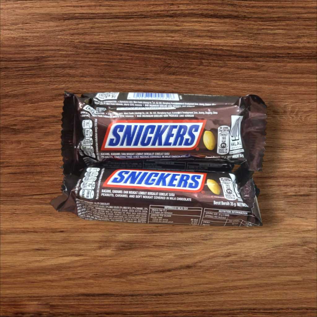 

Snickers 35gr - Chocolate Bar / Cemilan / Makanan Ringan / Snack Cokelat