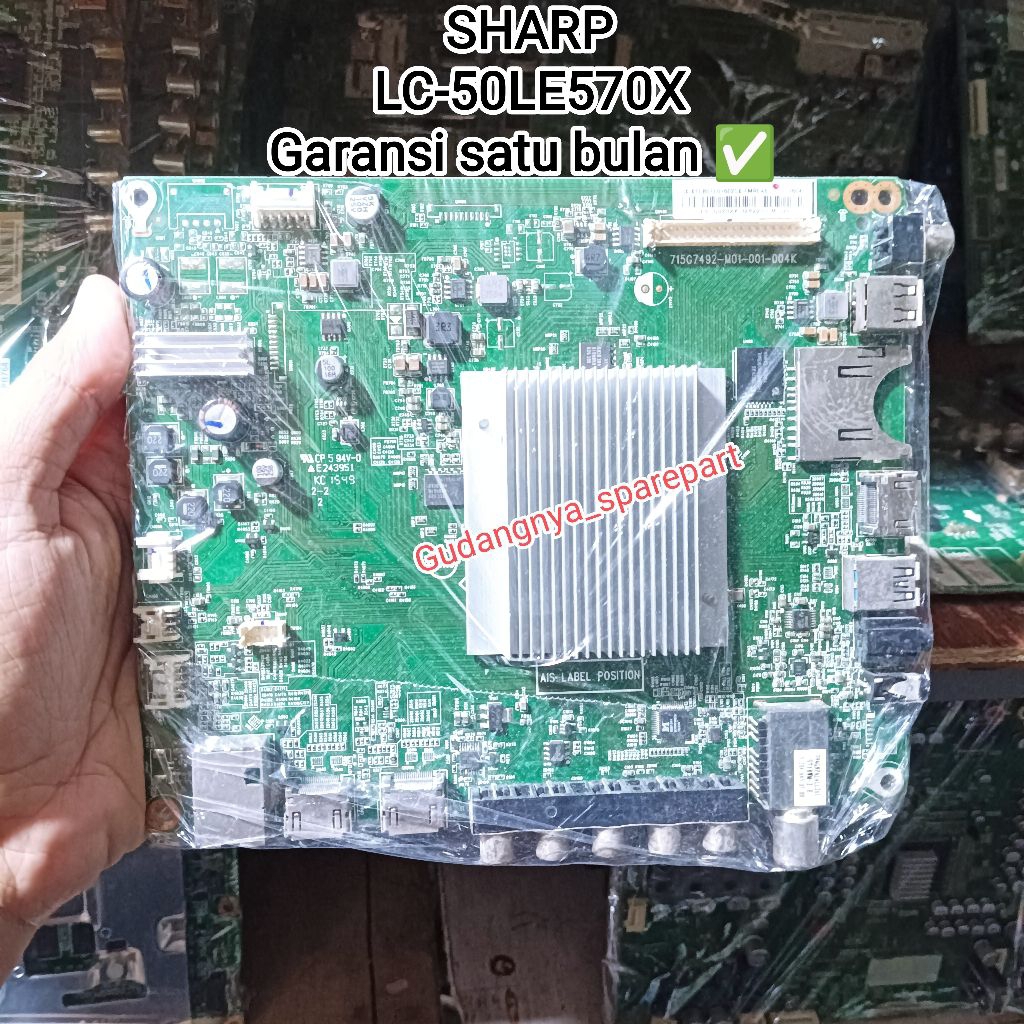 Mb SHARP LC-50LE570X LC 50LE570X mainboard mobo modul tv mesin tv