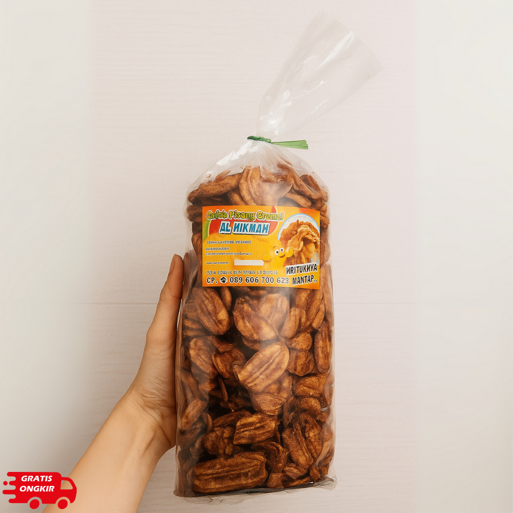 

Sale Keripik Pisang Kering Cilacap Renyah Manis Snack Kering 500 gr