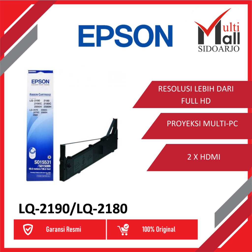 Epson Pita Ribbon Cartridge LQ-2190 LQ 2190 LQ2190 2180 2170