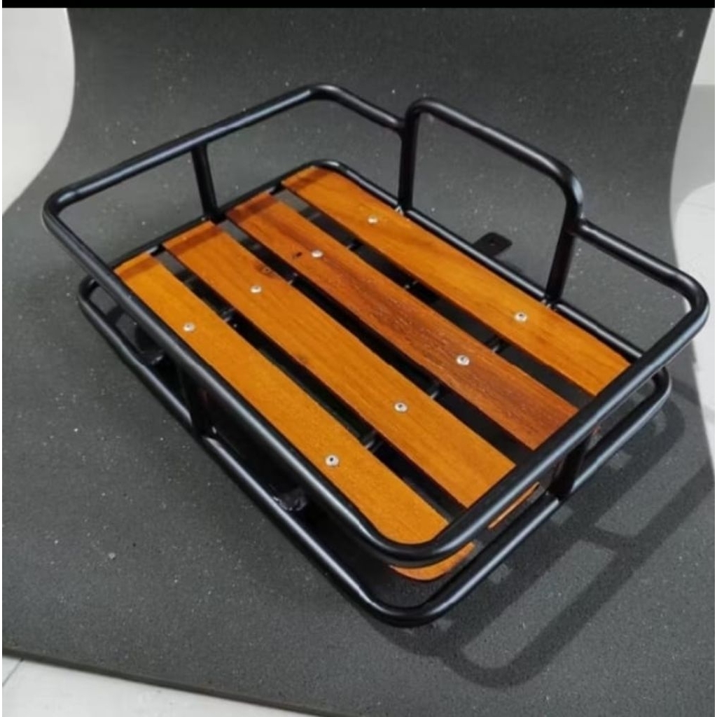 Keranjang Sepeda Lipat federal MTB fixie keranjang sepeda universal front rack depan alas kayu klasi