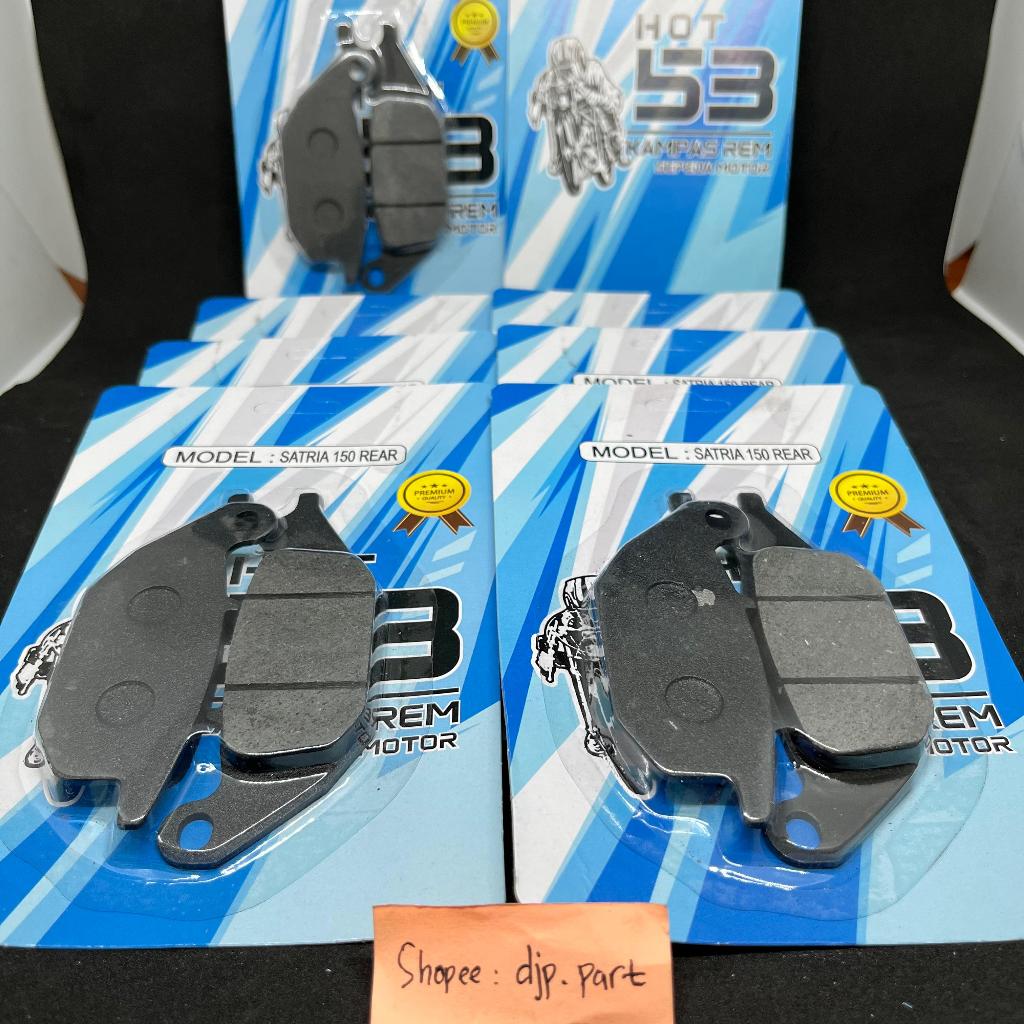 (HARGA 10 SET) DISPAD SATRIA FU/SATRIA 150 REAR "HOT 53" - KAMPAS REM CAKRAM MOTOR SATRIA FU