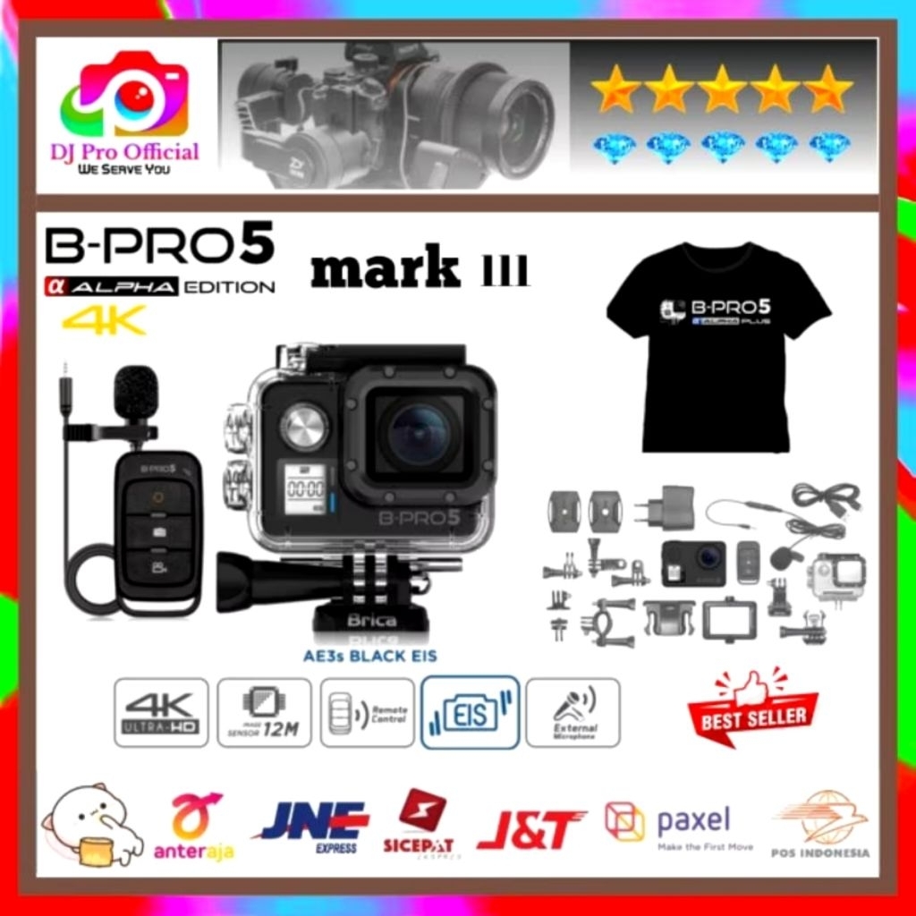 Brica Bpro5 Alpha Edition 4K Mark Ae3S B pro5 iiis 3s Mark3S AE Pro 5 3 S Action Camera