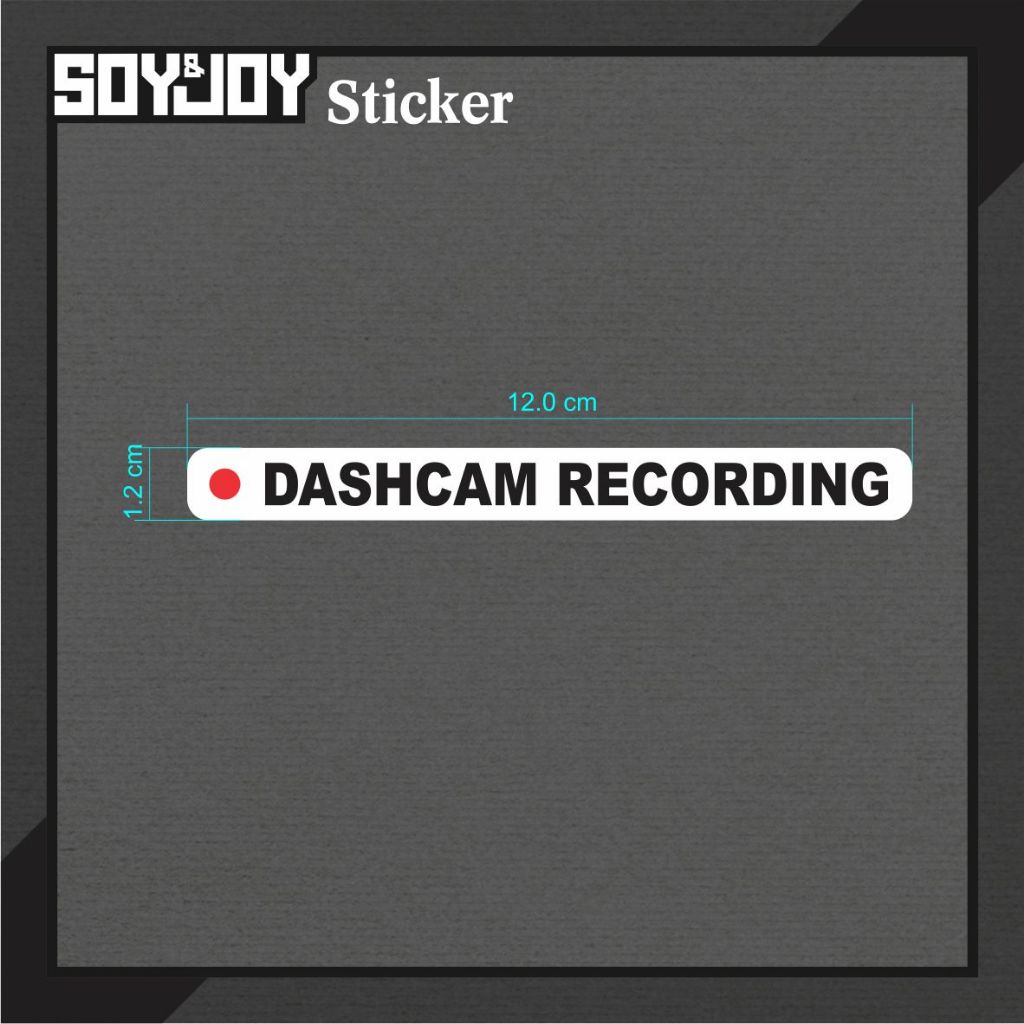 Cutting Sticker Dashcam Recording kamera mobil motor waterproof