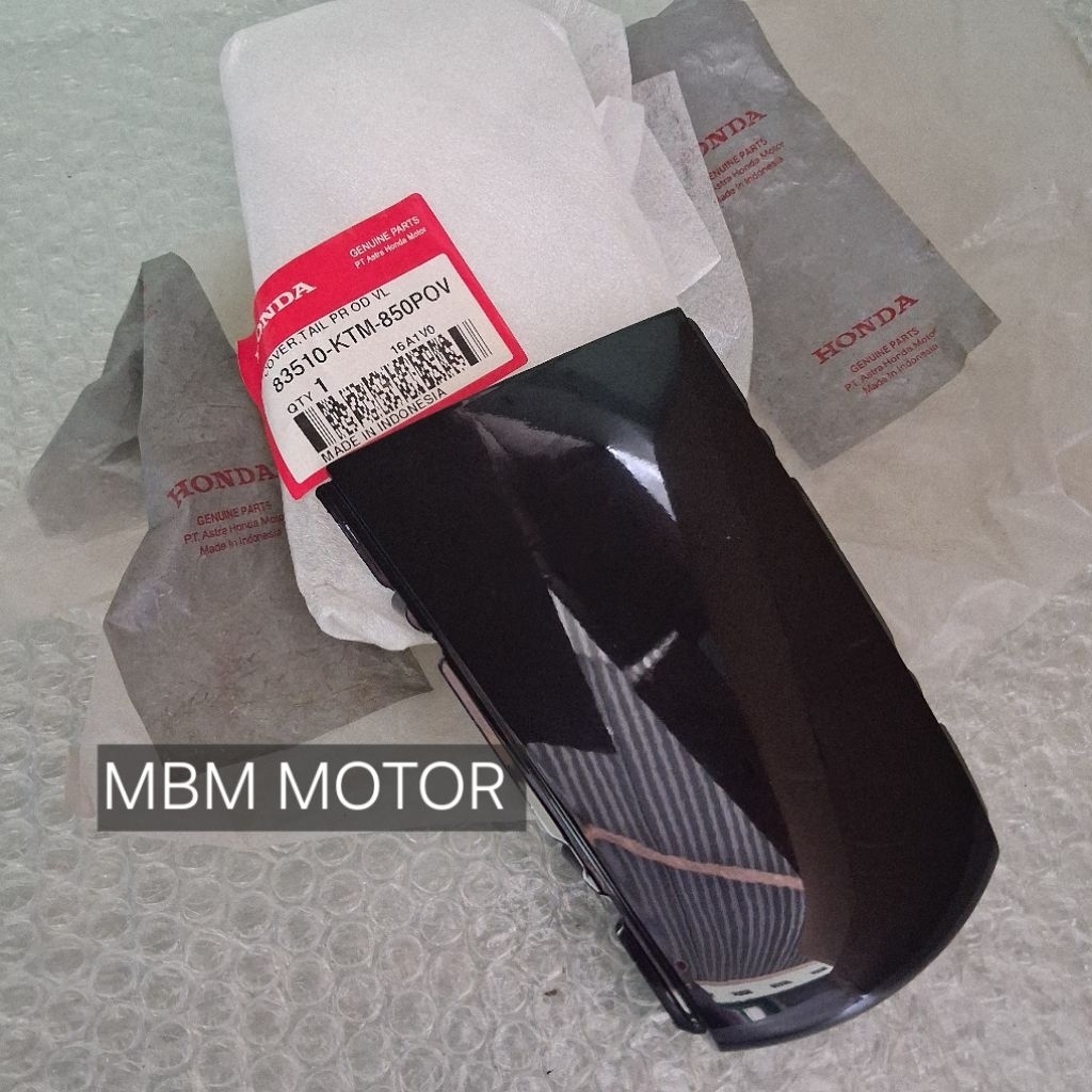 COVERTAIL COVER TAIL SAMBUNGAN BODI BODY BELAKANG HONDA SUPRA X125 UNGU ORI AHM 83510-KTM-850POV TOP