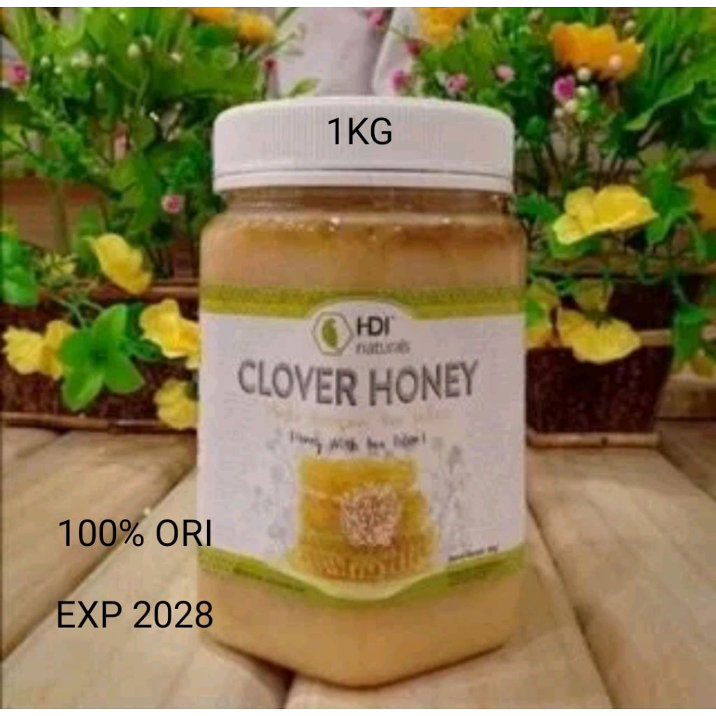 

Madu Clover Honey(1kg)100%ORI Exp 2028 free sendok kayu