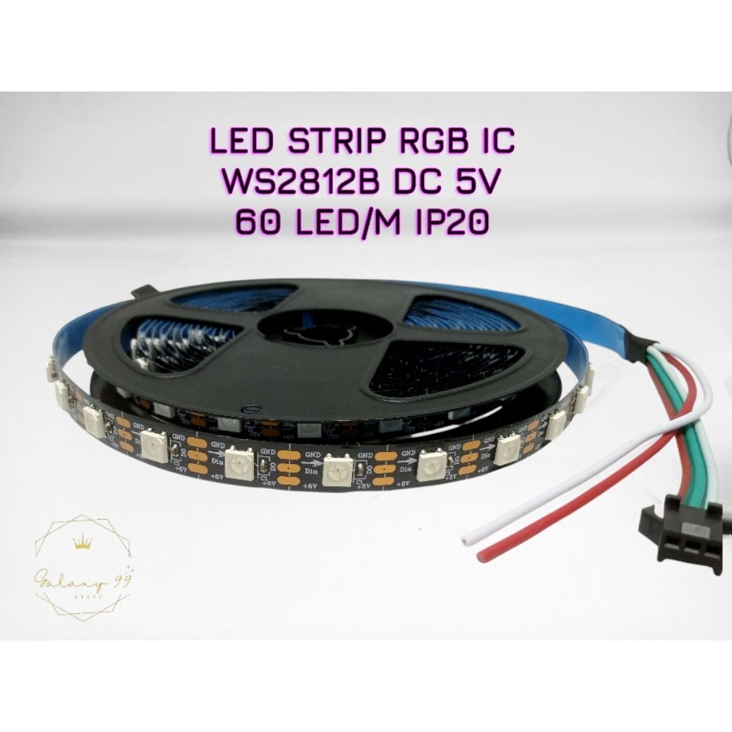 Led strip RGB IC WS2812B DC 5v 60 Led/M ip20