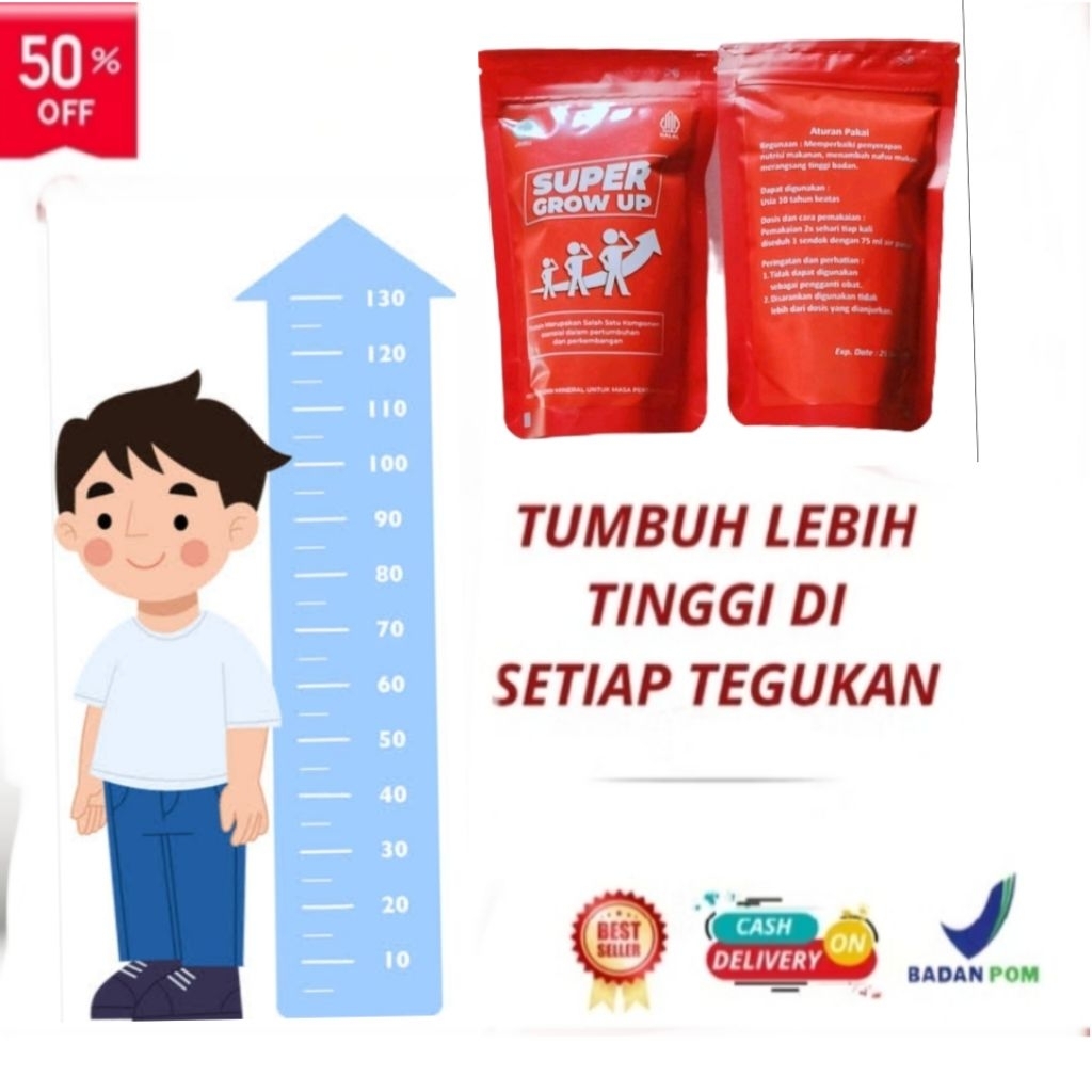 

BEST SELLER SUPER GROWUP - SUSU PENINGGI BADAN 100% AMPUH