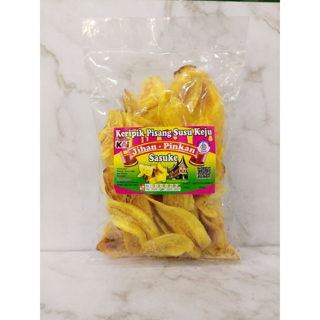 

Kripik Pisang Keju Jihan-Pinkan