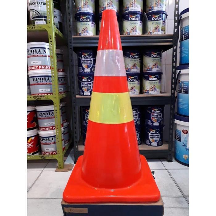 TRAFFIC CONE 70 CM SAFETY / KERUCUT JALAN / PEMBATAS JALAN KERUCUT BERKUALITAS