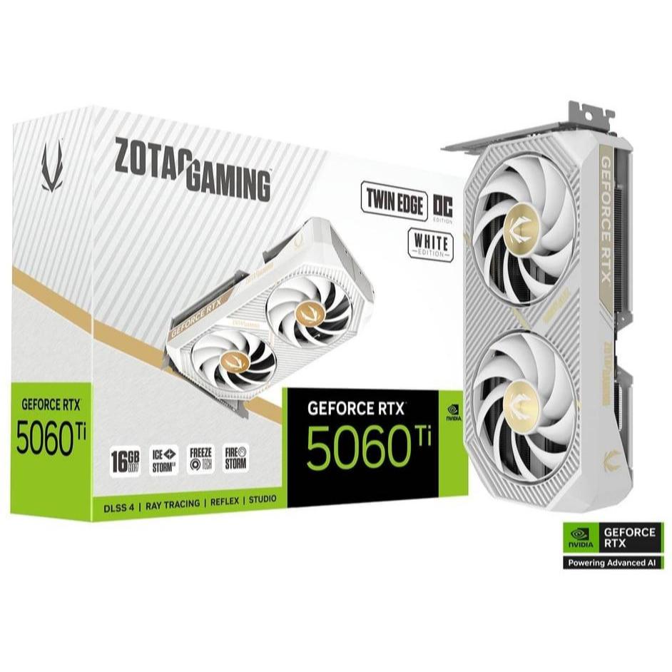ZOTAC GAMING GeForce RTX 5060 Ti 16GB Twin Edge OC White Edition GDDR7 / RTX5060 Ti