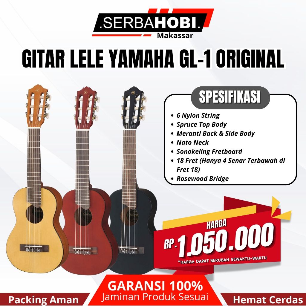 Gitarlele Yamaha GL-1 Original Bonus Softcase Harga Murah