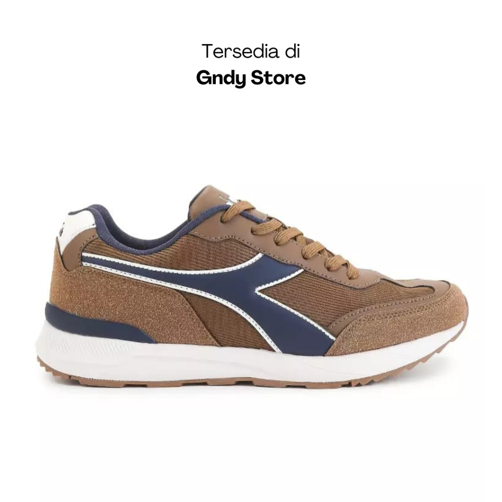 Sepatu Running Lari Pria Diadora Navis DIACA250204C Brown Men
