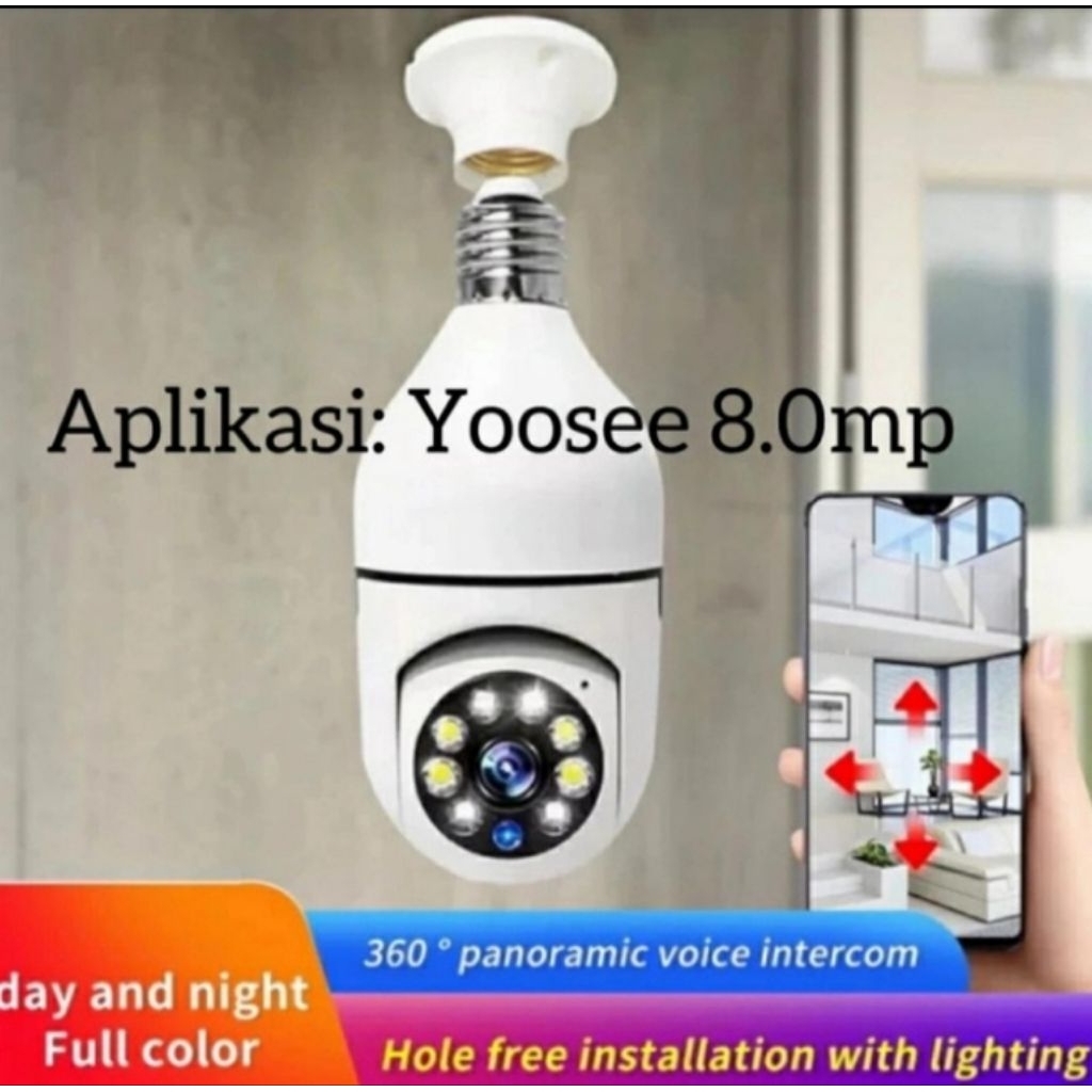 IP CAMERA CCTV WIFI WIRELESS YOOSE 8MP FULL HD IP CAMERA YOSEE PTZ NIGHT VISION HIGH QUALITY MURAH T