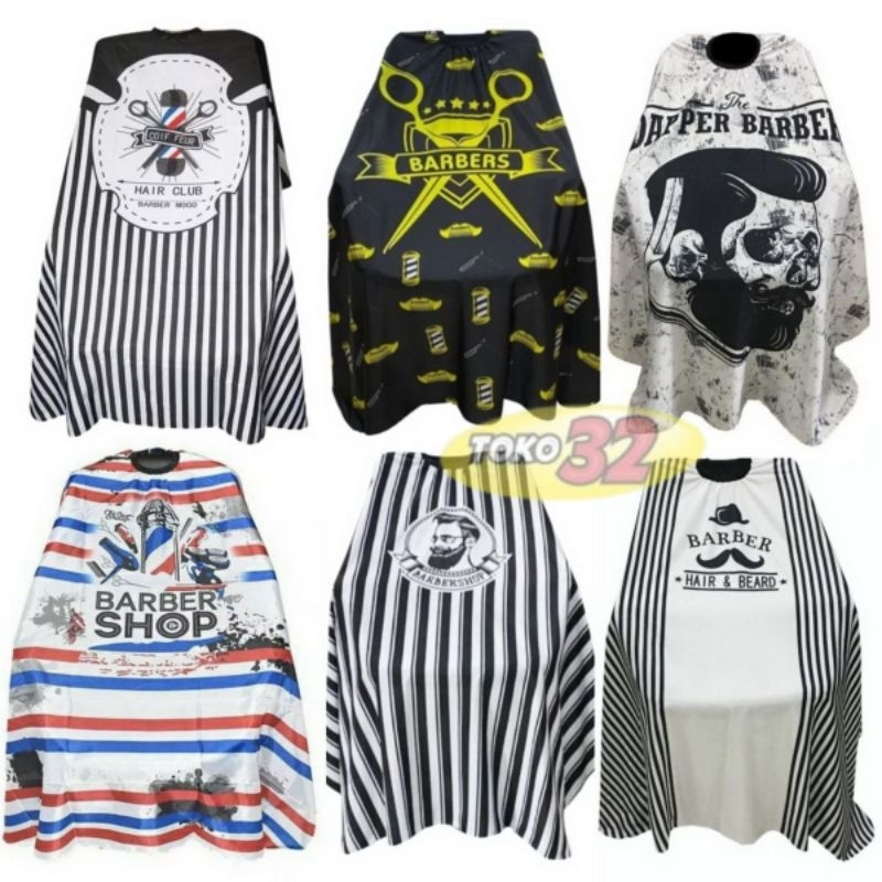 3 PCS kain kip potong rambut kep alas penutup jubah cape cukur rambut apron barbershop pangkas rambu
