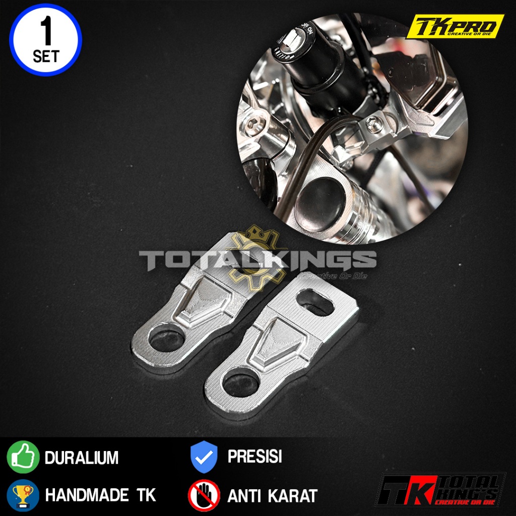 EXTENSION BREKET SPIDOMETER SEGITIGA CNC TKPRO DURALIUM