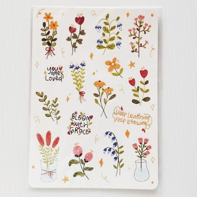 

Mini flower sticker / journaling bujo sticker seri mini rare flower 1
