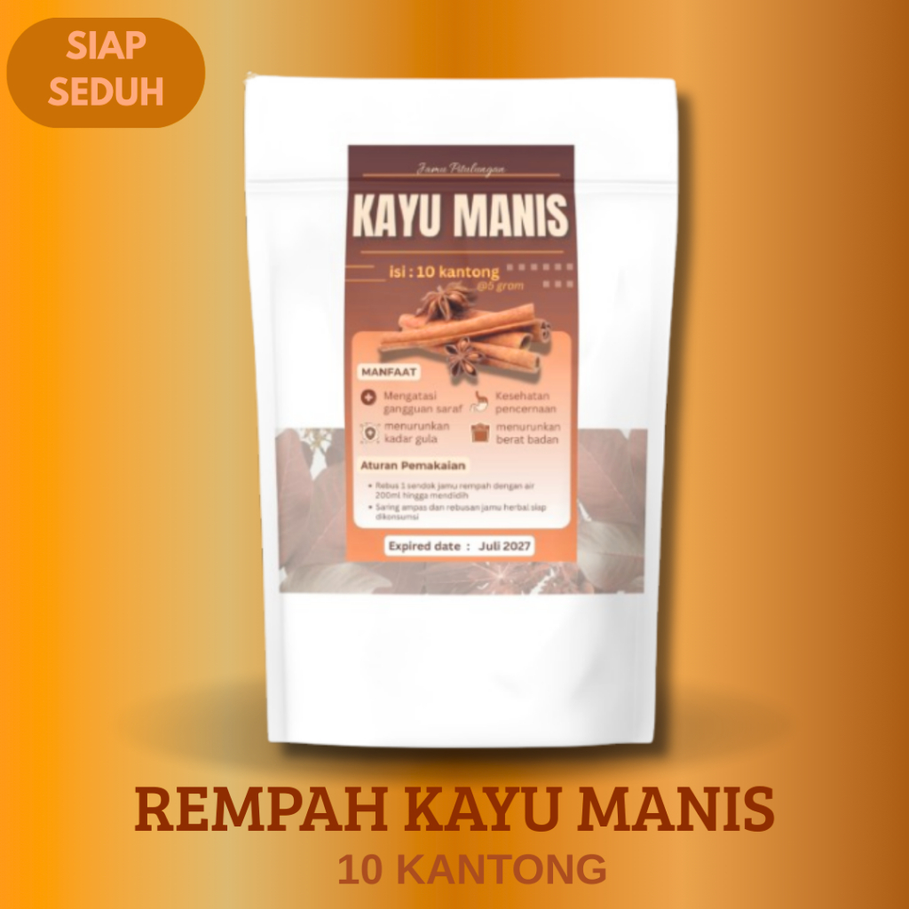 

rempah herbal batang kayu manis 10kantong
