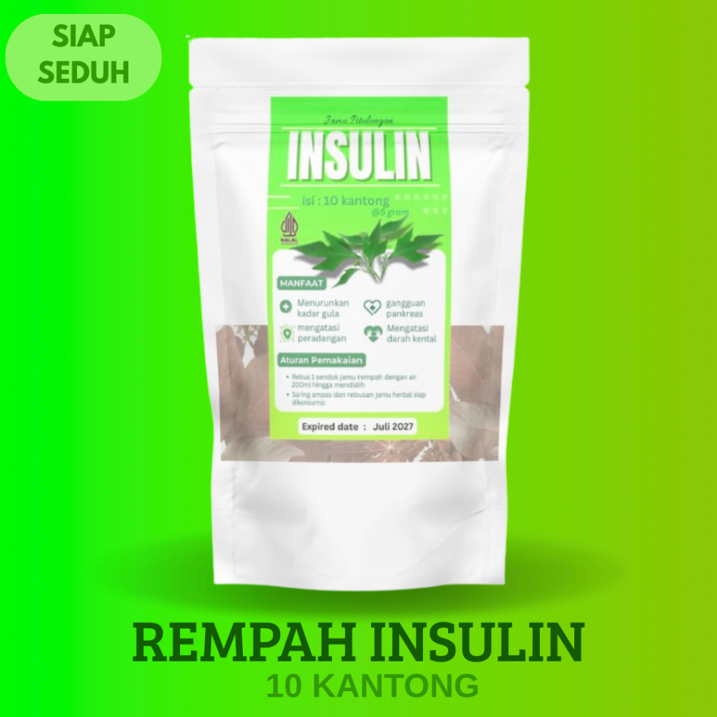 

rempah herbal daun insulin 10kantong